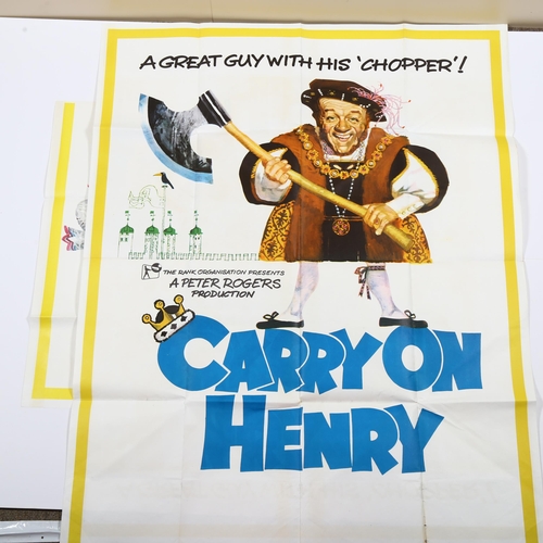 432 - Carry On Henry, (1971) British Three Sheet film poster, Peter Rogers production, 81 x 41 inches in 2... 