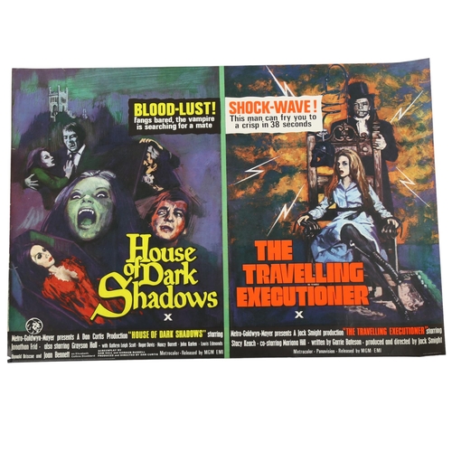 435 - House Of Dark Shadows / The Travelling Executioner (1970) British Quad double-bill film poster, MGM,... 