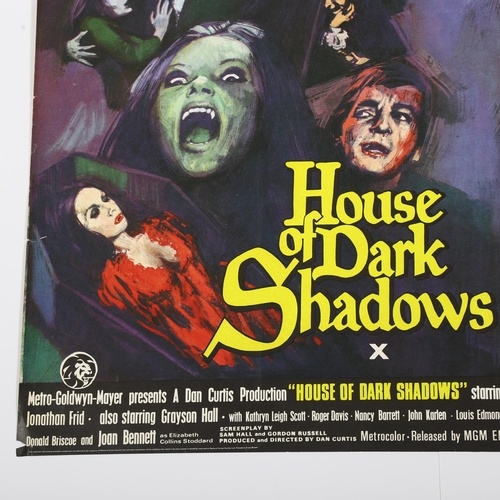 435 - House Of Dark Shadows / The Travelling Executioner (1970) British Quad double-bill film poster, MGM,... 