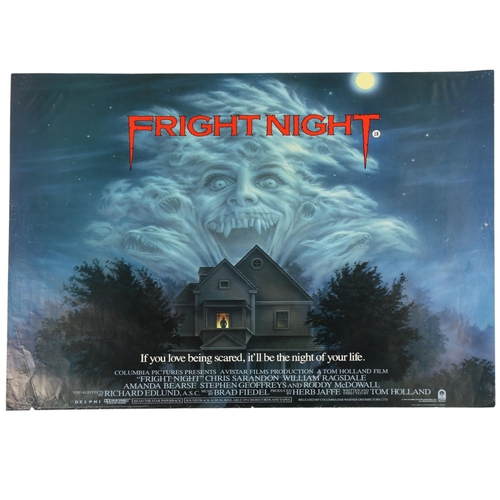 436 - Fright Night (1985), British Quad film poster, Columbia, 30 x 40 inches