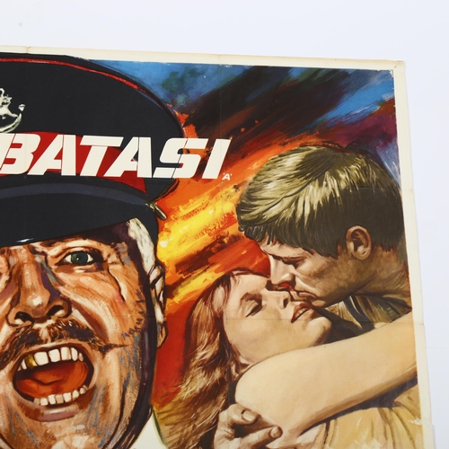 439 - Guns at Batasi (1964), British Quad film poster, 20th Century Fox, Tom Chantrell artwork, 30 x 40 in... 