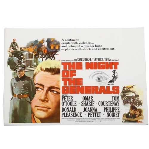 440 - 2 British Quad film posters, The Night of the Generals (1967), Columbia and Khartoum (1966), UA, 30 ... 