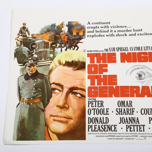 440 - 2 British Quad film posters, The Night of the Generals (1967), Columbia and Khartoum (1966), UA, 30 ... 