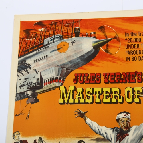 443 - Master of the World (1961) British Quad film poster, adapted from  Jules Verne novel, starring Vince... 