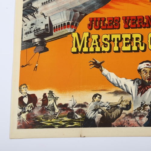 443 - Master of the World (1961) British Quad film poster, adapted from  Jules Verne novel, starring Vince... 