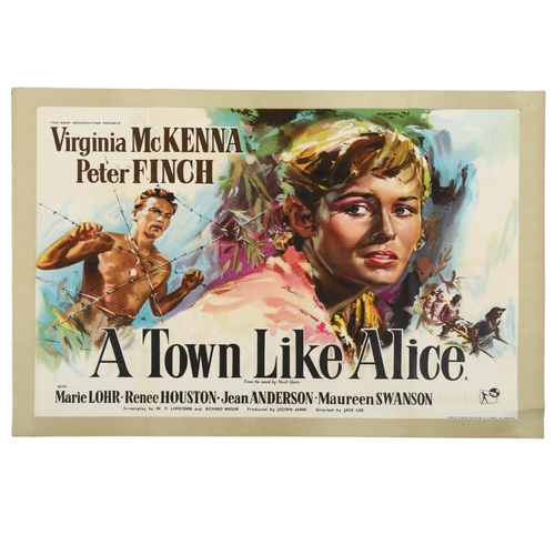 451 - A Town Like Alice (1956) British Quad film poster, artwork Angelo Cesselon, *** 29 1/4 x 40 inches *... 