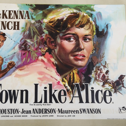 451 - A Town Like Alice (1956) British Quad film poster, artwork Angelo Cesselon, *** 29 1/4 x 40 inches *... 