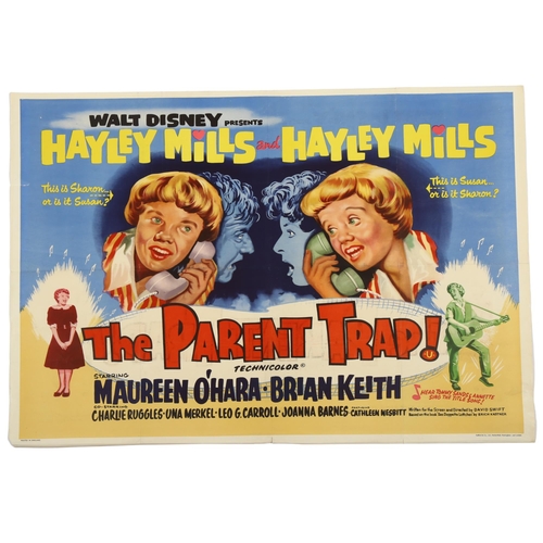 452 - The Parent Trap (1961), British Quad film poster, Walt Disney, starring Hayley Mills, 30 x 40 inches