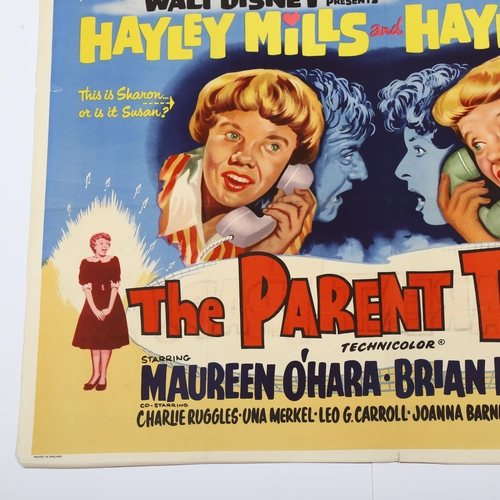 452 - The Parent Trap (1961), British Quad film poster, Walt Disney, starring Hayley Mills, 30 x 40 inches