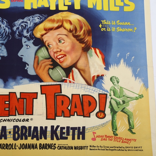 452 - The Parent Trap (1961), British Quad film poster, Walt Disney, starring Hayley Mills, 30 x 40 inches