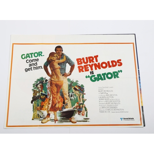 453 - 3 British Quad film posters, The Best Little Whorehouse in Texas (1982), Gator (1974), Fuzz/Hicky an... 