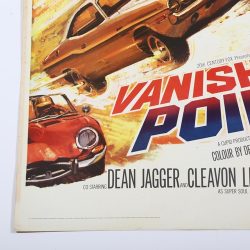 457 - Vanishing Point, (1971), 20th Century Fox, Artwork by Tom Chantrell, starring Barry Newman, 30 x 40 ... 