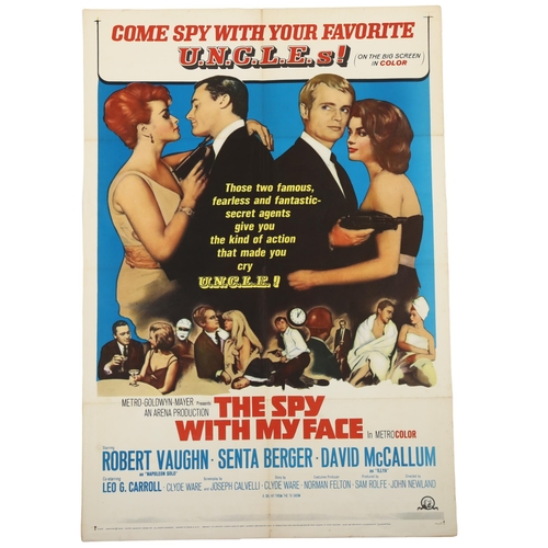 460 - The Spy With My Face, (1965) Man from U.N.C.L.E., U.S. One Sheet film poster, MGM, 27 x 41 inches