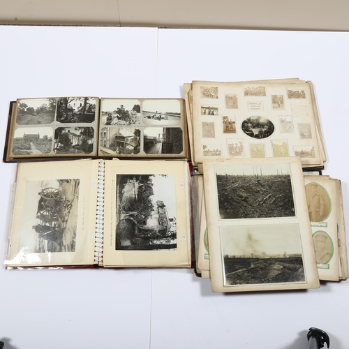 35 - Military WW1 Interest, three photographic scrapbooks, including The Rangers 12th County of London sc... 