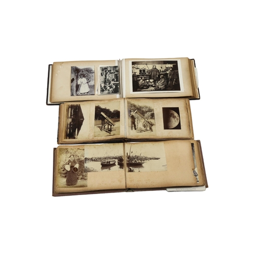 42 - Three late 19th Century Photographic Albums. Comprising of photographs from the Pitcairn Islands, Sa... 