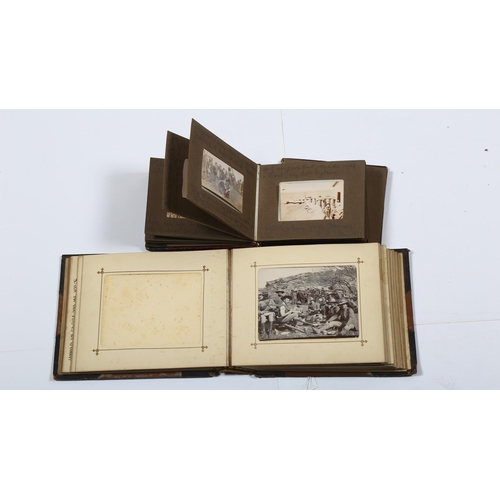 44 - Two Photographic Albums c.1900 -  Military / South Africa Interest. Two small albums of South Africa... 