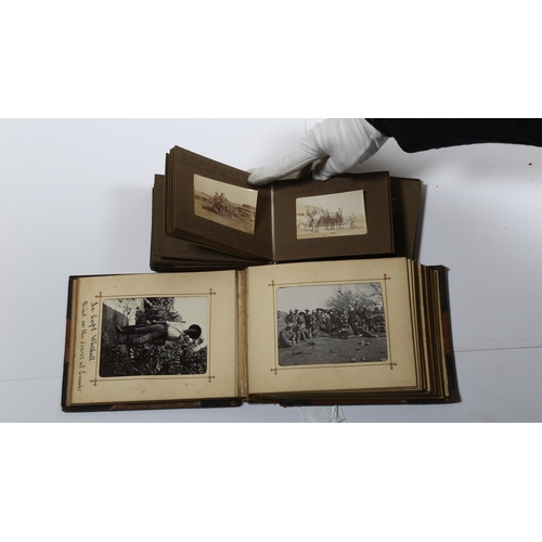 44 - Two Photographic Albums c.1900 -  Military / South Africa Interest. Two small albums of South Africa... 