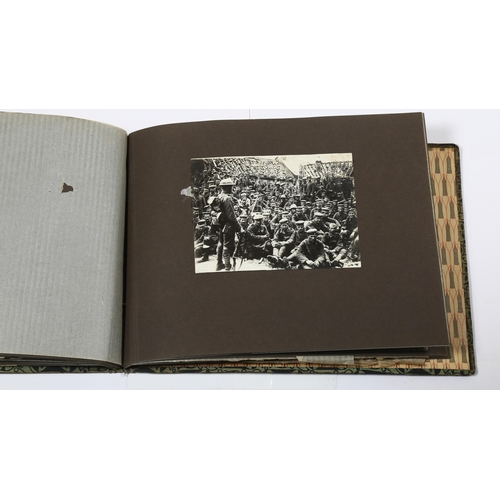 55 - A Photographic Album of WW1, RAF, Military Interest. Photographs of WW1 bi-planes and aerial photogr... 
