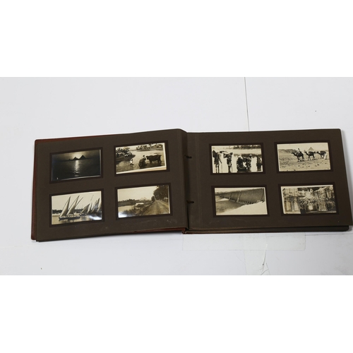 56 - A Photographic Album c. 1920 - EGYPT, MIDDLE EAST Interest. Images of Egypt, some of Iraq, many phot... 