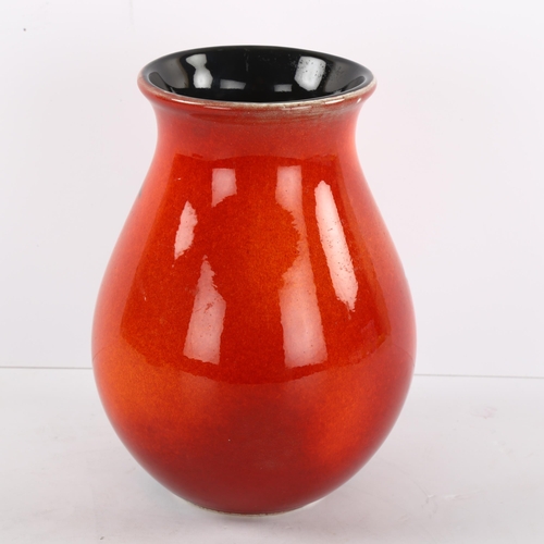 107 - A Poole Pottery Flambe vase with Savannah Sunset decoration, height 16cm