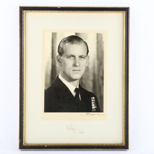 157 - A photo portrait of Prince Philip to Kirkland Bridge of the National Playing Fields Association, sig... 