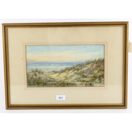 511 - Henry Harding Bingley (1887 - 1972), the music of the sea, Perranporth Cornwall 1940, watercolour, s... 