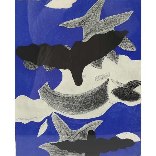 589 - Georges Braque (1882-1963), colour lithograph on Arches paper, Oiseaux, 30cm x 25cm. Lithography by ... 