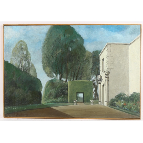 603 - Richard Wyndham Finch (1926-2011), oil on board, The Entrance, 30.5cm x 44.5cm, framed