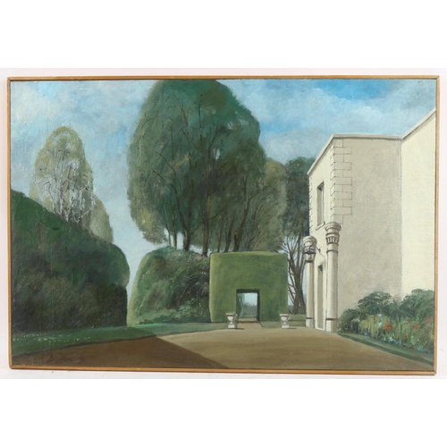 603 - Richard Wyndham Finch (1926-2011), oil on board, The Entrance, 30.5cm x 44.5cm, framed