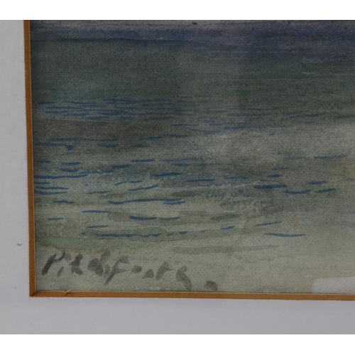 605 - Roland Vivian Pitchforth (1895-1982) watercolour on paper, Storm Coming, signed, 29cm x 39cm, mounte... 