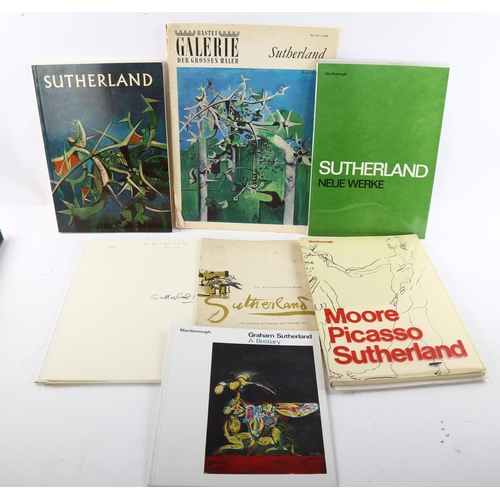 610 - Graham Sutherland (1903-1980) Collection of ten catalogues on the artist, including dedication from ... 