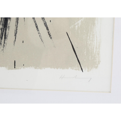 617 - Hans Hartung (1904 - 1989), abstract L14, 1957 iconic award winning original lithograph, signed in p... 