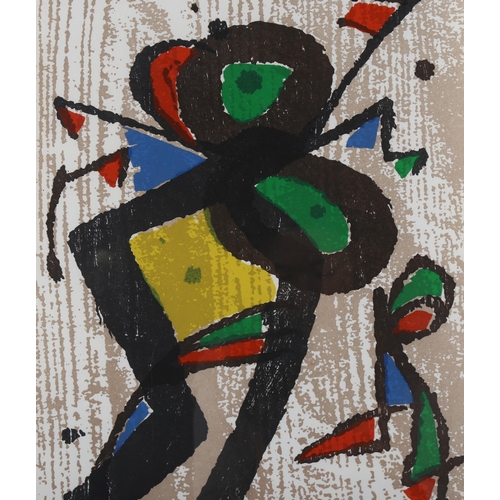 619 - Joan Miro (1893 - 1983), abstract colour woodcut print, issued in Miro engraving volume 1, no. 2334/... 