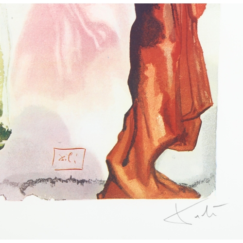 677 - Salvador Dali (1904 - 1989), St Bernard's Prayer, lithograph, signed in pencil, image 25cm x 17cm, f... 