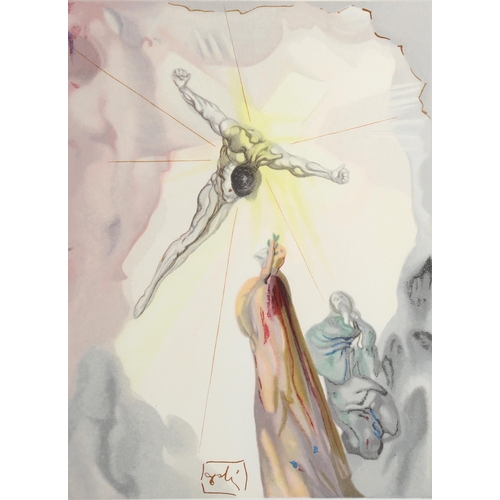 679 - Salvador Dali (1904 - 1989), The Divine Comedy, lithograph, image 25cm x 17cm, framed