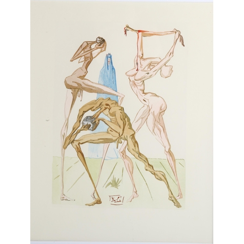 681 - Salvador Dali (1904 - 1989), The Sodomites, lithograph, image 25cm x 17cm, framed