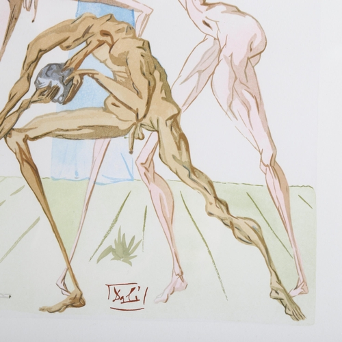 681 - Salvador Dali (1904 - 1989), The Sodomites, lithograph, image 25cm x 17cm, framed