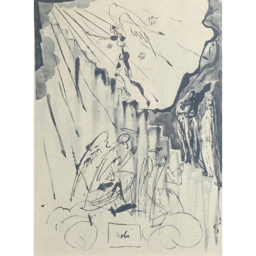 684 - Salvador Dali (1904 - 1989), Paradise 21, lithograph, signed in pencil, image 25cm x 17cm, framed