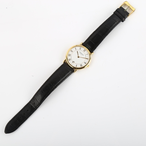 1028 - RAYMOND WEIL - a gold plated Geneve quartz wristwatch, ref. 9124-2, white dial with gilt Roman numer... 