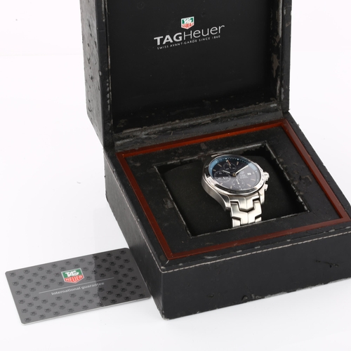 1030 - TAG HEUER - a stainless steel Link automatic chronograph bracelet watch, ref. CJF2114, circa 2008, b... 