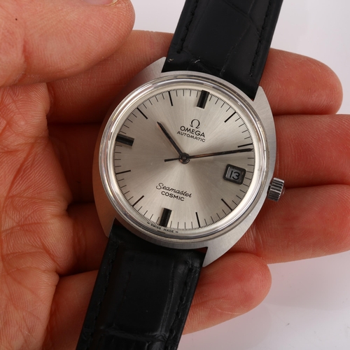 1034 - OMEGA - a stainless steel Seamaster Cosmic automatic wristwatch, ref. 166.026, circa 1960s, silvered... 