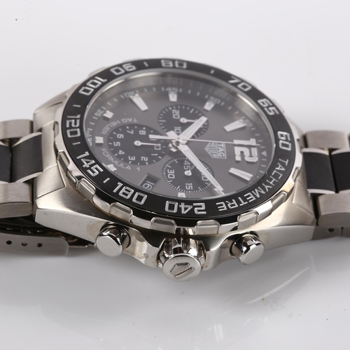 1039 - TAG HEUER - a stainless steel Formula 1 quartz chronograph bracelet watch, ref. CAZ1011, circa 2017,... 