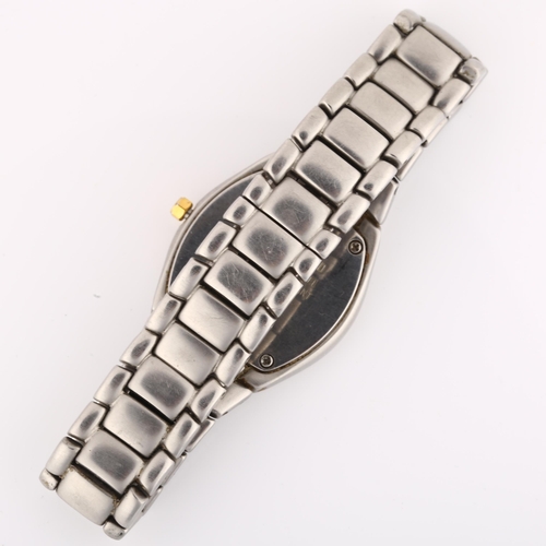 1047 - ASTON GERARD - a lady's stainless steel Diamond quartz bracelet watch, ref. 261267KL, mother-of-pear... 