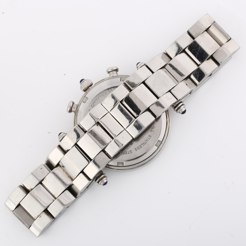 1051 - KLAUS-KOBEC - a lady's stainless steel Diamond quartz chronograph bracelet watch, ref. KKB1918, moth... 