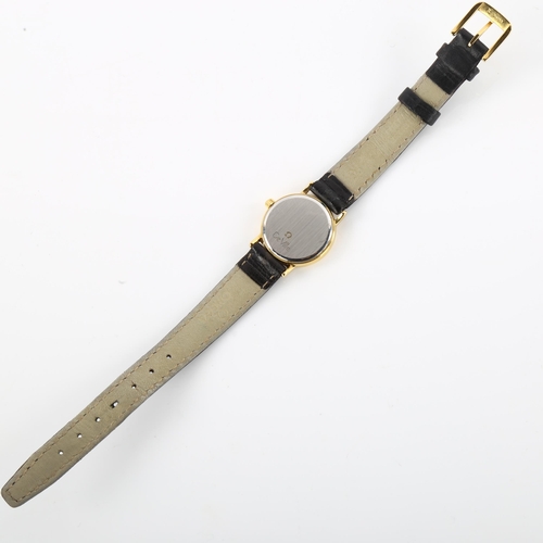 1068 - OMEGA - a lady's gold plated stainless steel De Ville Classic quartz wristwatch, ref. 595.0097, circ... 