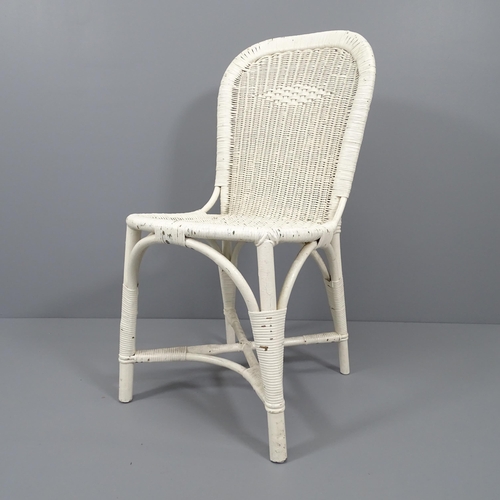 2030 - An early 20th century wicker chair by Dryad of Leicester with maker’s metal label