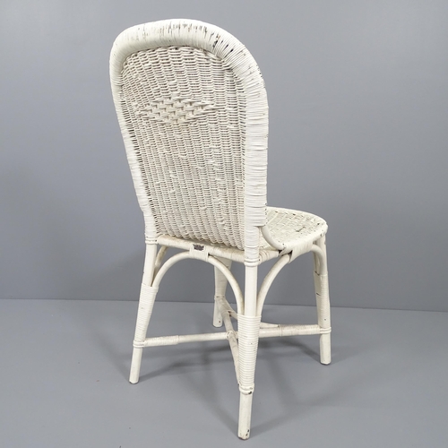 2030 - An early 20th century wicker chair by Dryad of Leicester with maker’s metal label