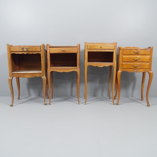 2046 - Four similar French pot cupboards. Tallest 37x76x32cm