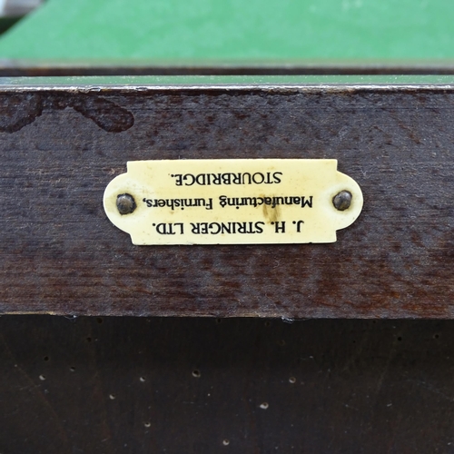 2550 - A Victorian oak child's lounge chair, with label for J. H Stringer of Stourbridge.