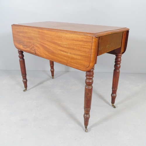 2572 - A 19th century mahogany Pembroke table. 89x69x42cm